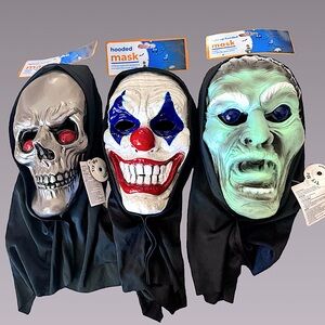 🎃*NWT* 3Pk Halloween Masks(2 W/ Light Up Eyes)